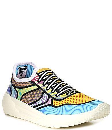 PSUDO Mens Court Mixed Pattern Sneakers Product Image