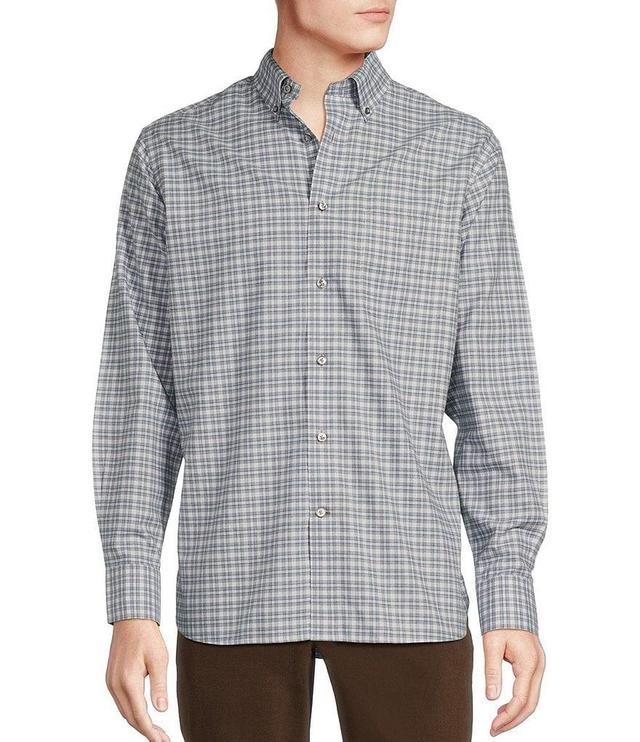 Daniel Cremieux Signature Label Mount Lussari Collection Non-Iron Check Long Sleeve Woven Shirt Product Image