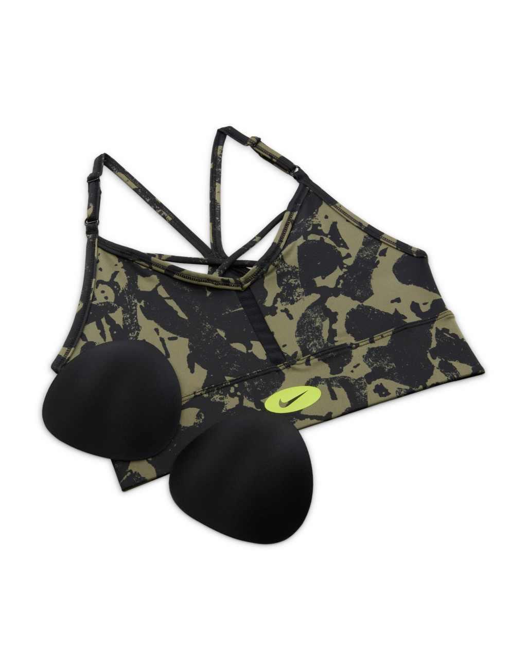 Nike Training Dri-FIT Indy Icon Clash all over print bra Product Image