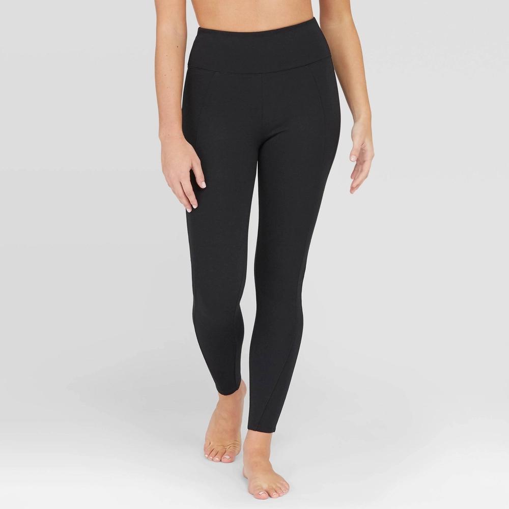 ASSETS by SPANX Womens Ponte Shaping Leggings - Black XL Product Image