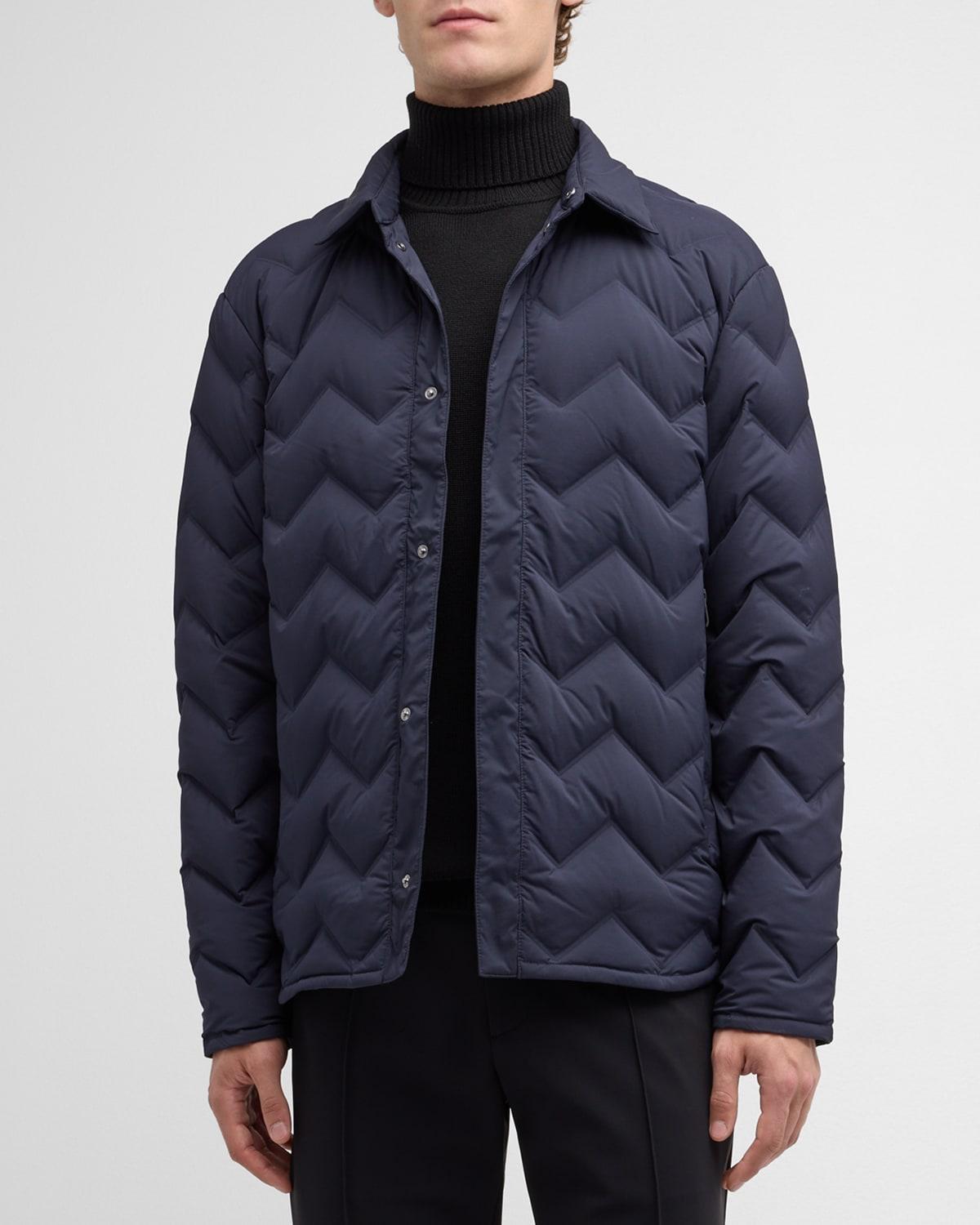 Armani Chevron Quilted Down Jacket Product Image