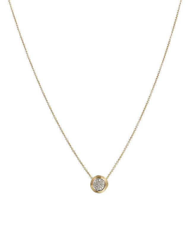 Delicati Diamond, 18K Yellow & White Gold Pendant Necklace Product Image