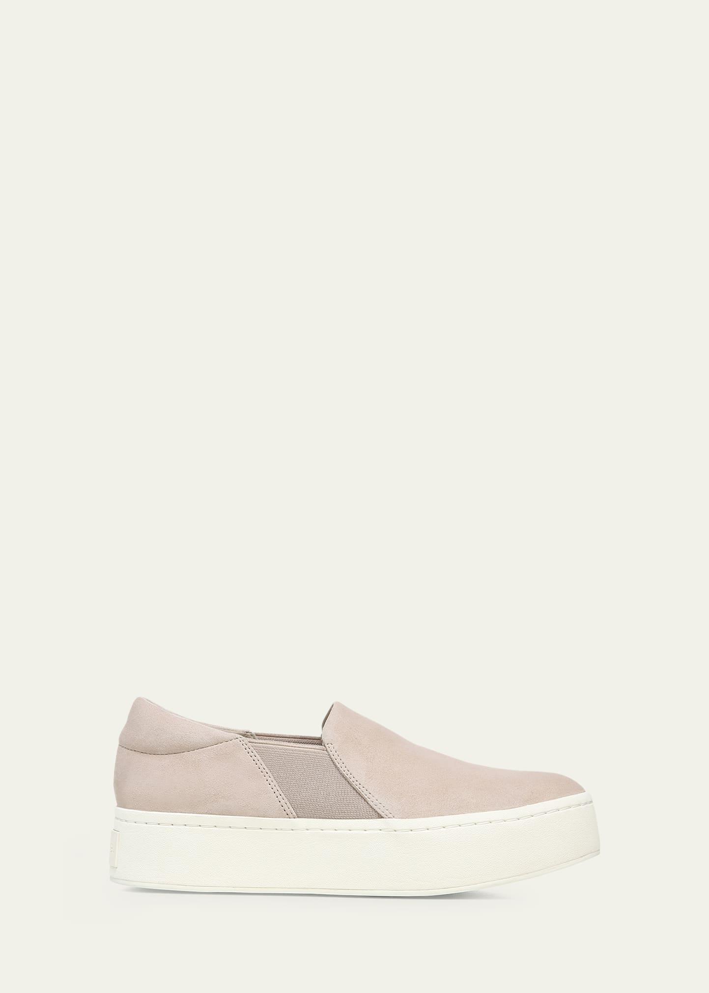 Warren Suede Slip-On Platform Sneakers Product Image