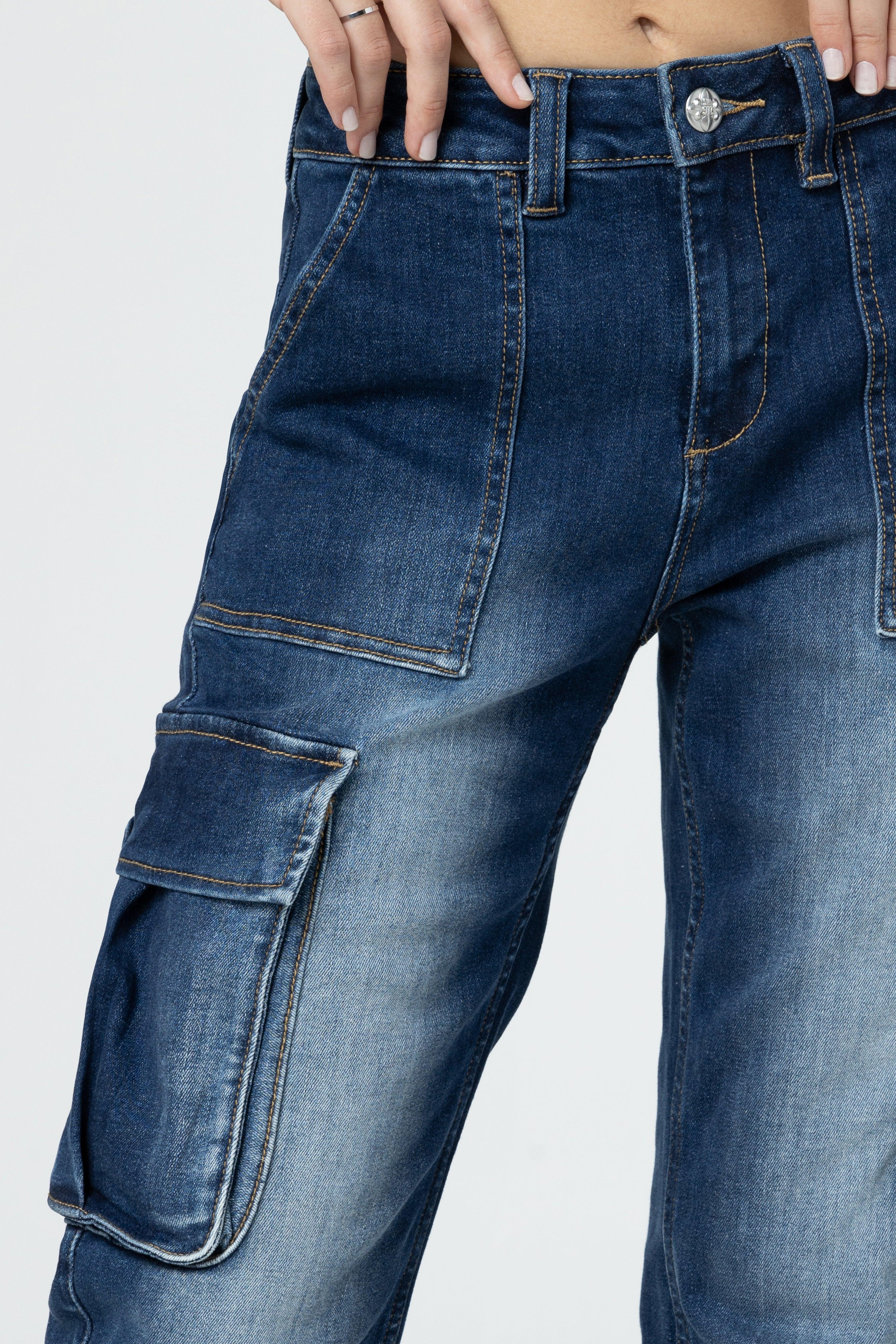 Denim Cargo Jeans Product Image