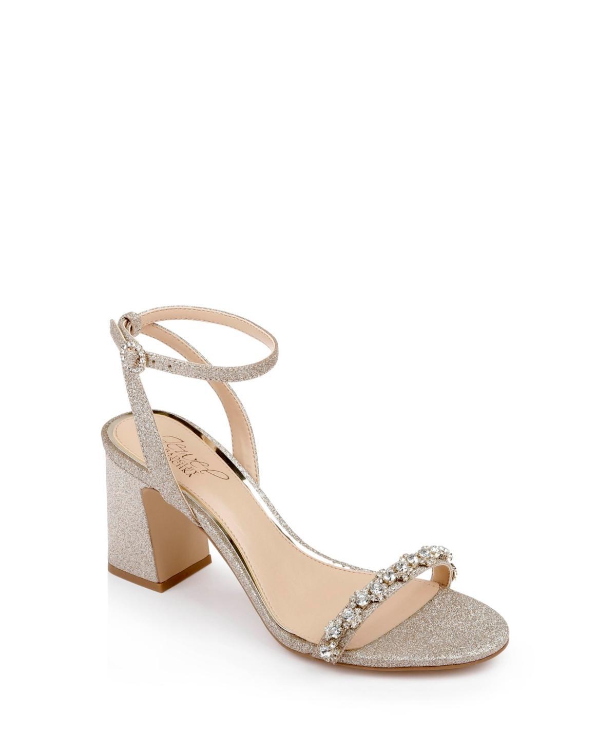 Jewel Badgley Mischka Womens Alyna Block Heel Evening Sandals Product Image