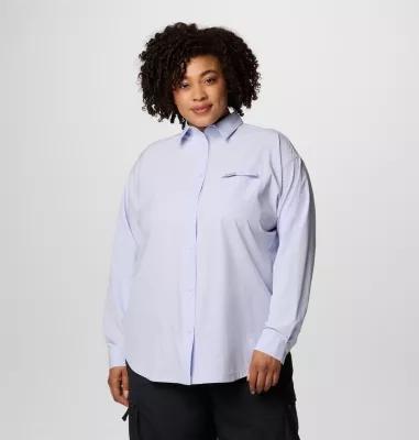 Columbia Womens Boundless Trek Layering Long Sleeve Shirt II - Plus Size- Product Image