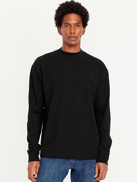 Heavyweight Mock-Neck T-Shirt Product Image