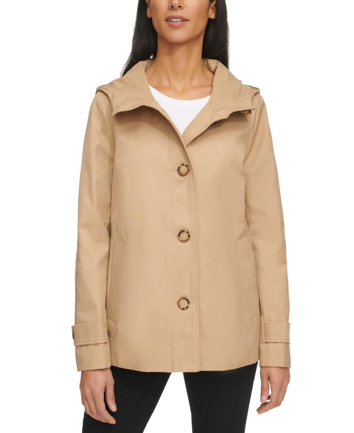 Calvin Klein Womens Hooded Water-Resistant Jacket Product Image