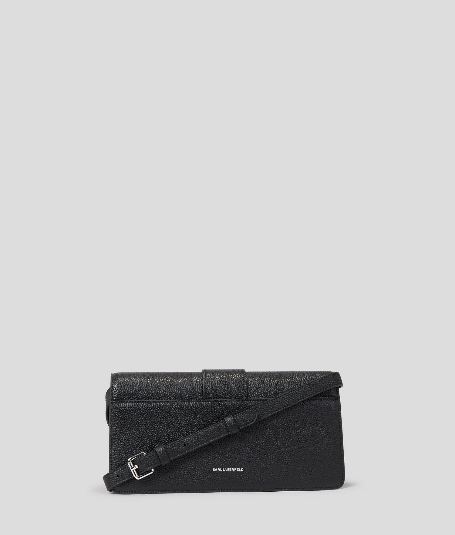 IKON  GRAINY LEATHER SMALL FLAP SHOULDER BAG Product Image