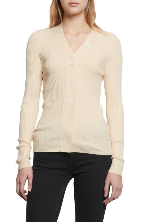 Womens Ribbed Cardigan Product Image