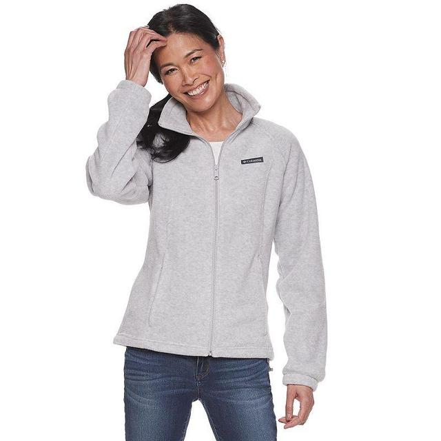 Womens Columbia Benton Springs Zip-Front Fleece Jacket Cirrus Gray Grey Product Image