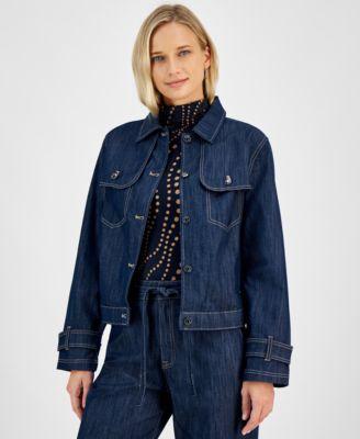 Tommy Hilfiger Womens Denim Trench Trucker Jacket product image