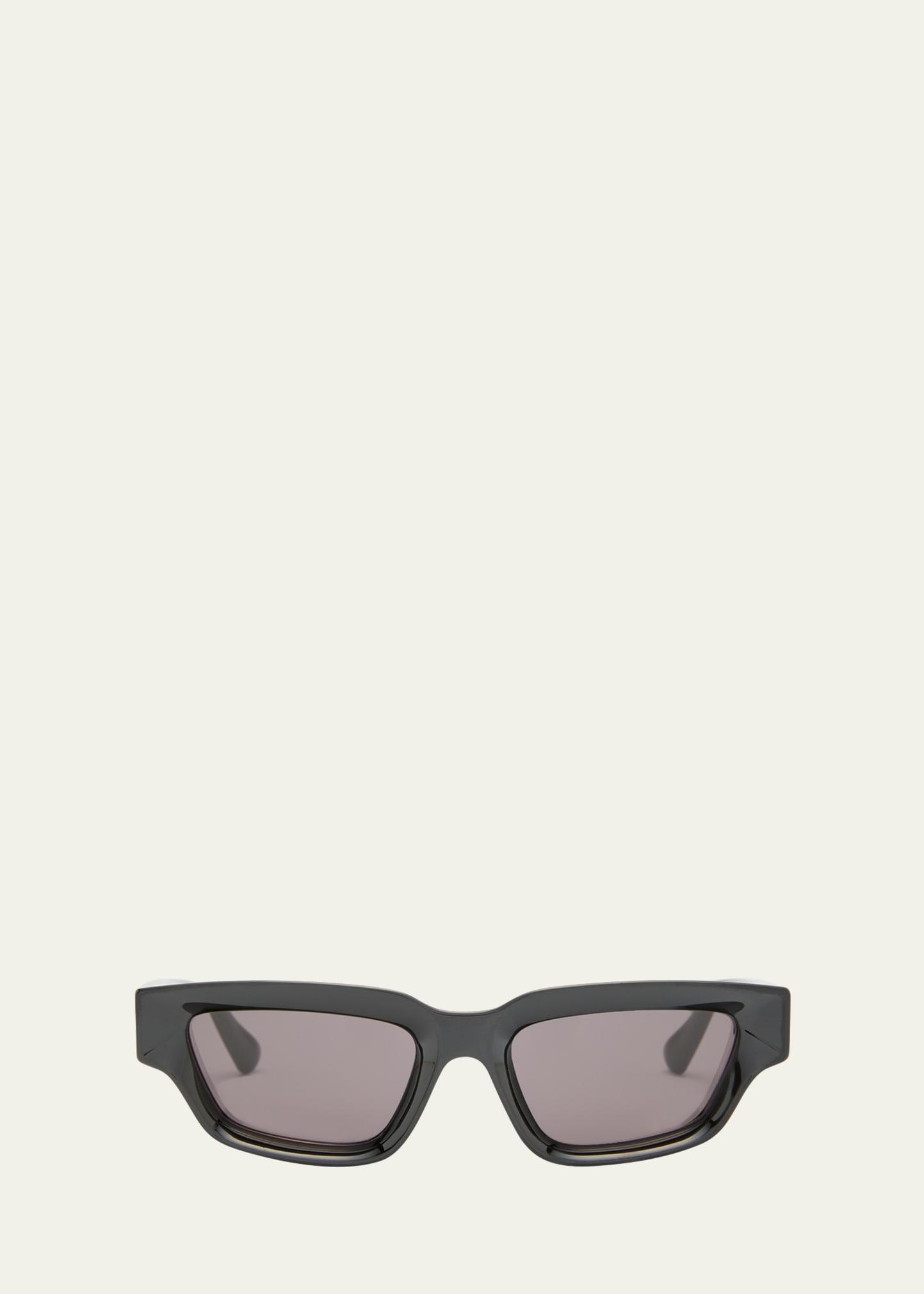 Mens Edgy 53MM Rectangular Sunglasses Product Image