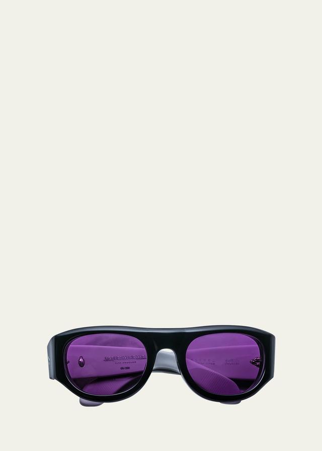 Mens Clyde Acetate Oval Sunglasses Product Image