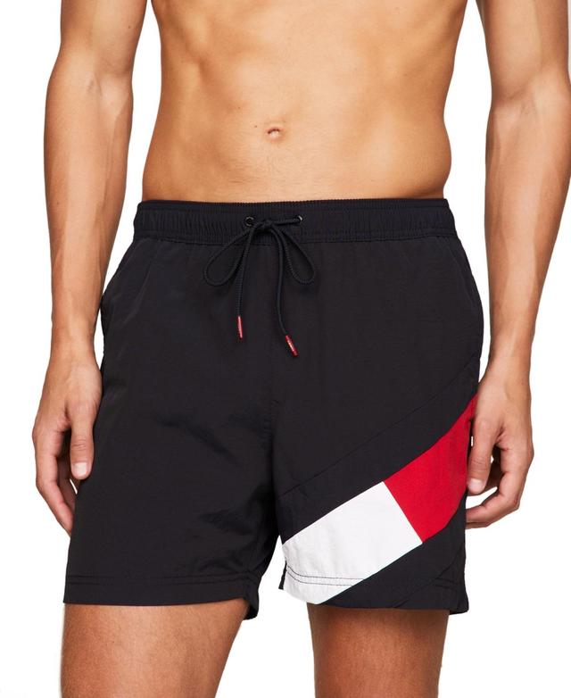 Tommy Hilfiger Mens Medium Drawstring 5 Swim Trunks Product Image