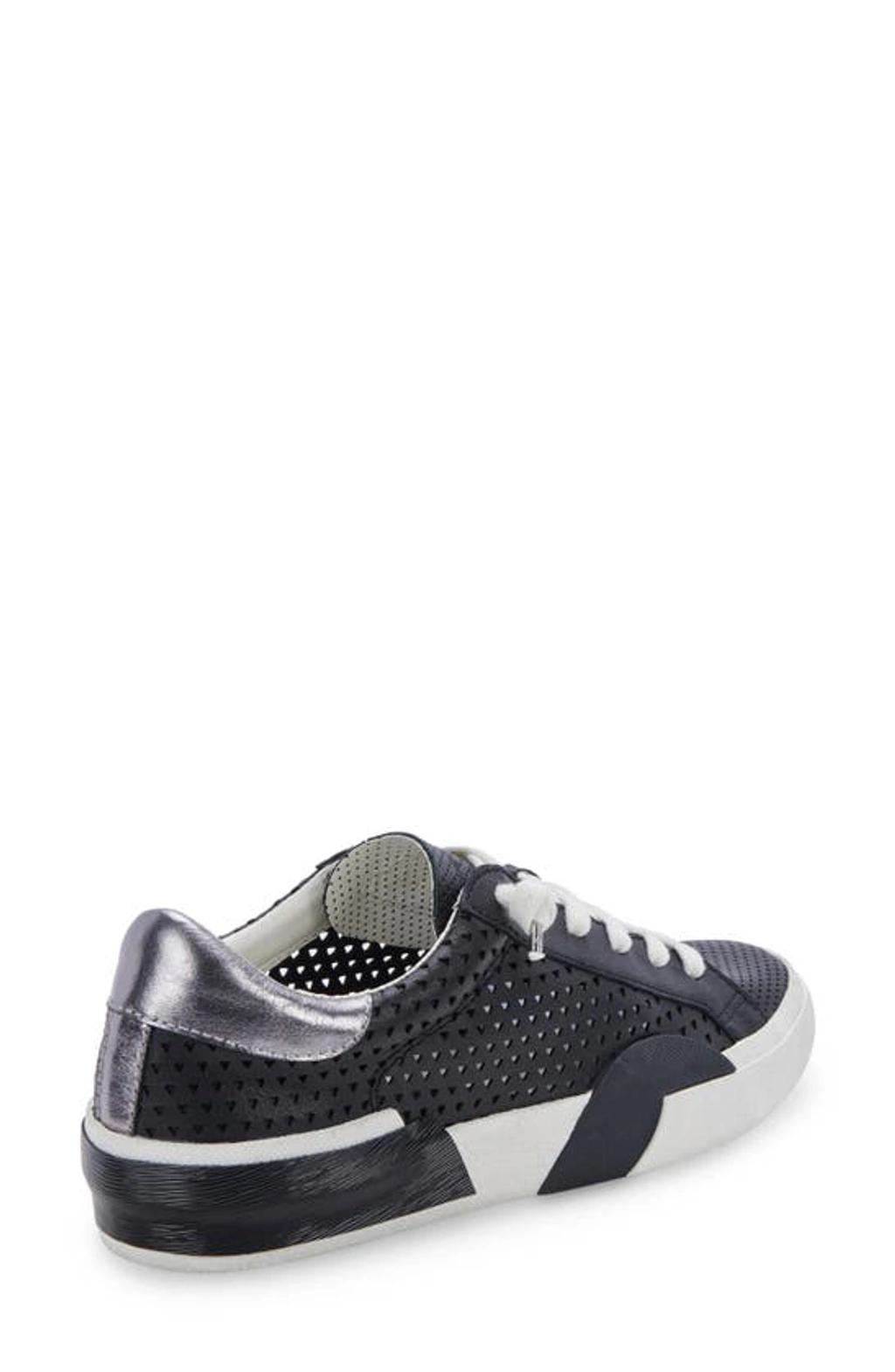 Zina Sneaker In Onyx Snake Embossed Product Image