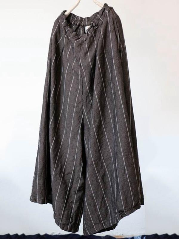 Super Loose Stripe Wide-leg Pants Product Image