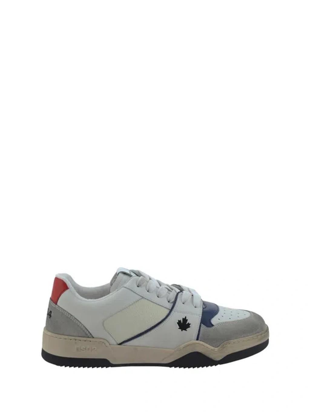 DSQUARED2 Sneakers In Bianco+blu+rosso Product Image