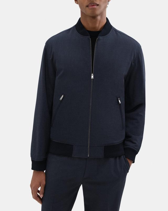 Tailored Bomber Jacket in Stretch Wool Product Image