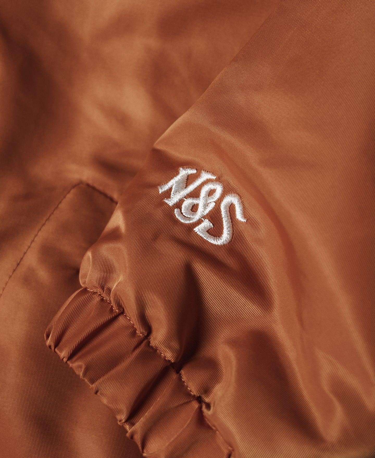 Logo-Appliqued Nylon Coach Jacket - Orange Product Image