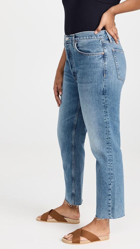 RE/DONE High Rise Rigid Stove Pipe Jeans | Shopbop Product Image