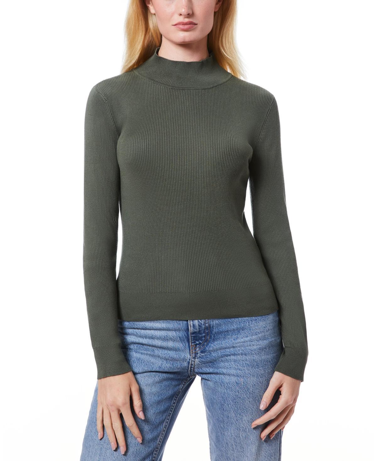 Melissa Paige Womens Ribbed Mock-Neck Sweater, Regular & Petites Product Image