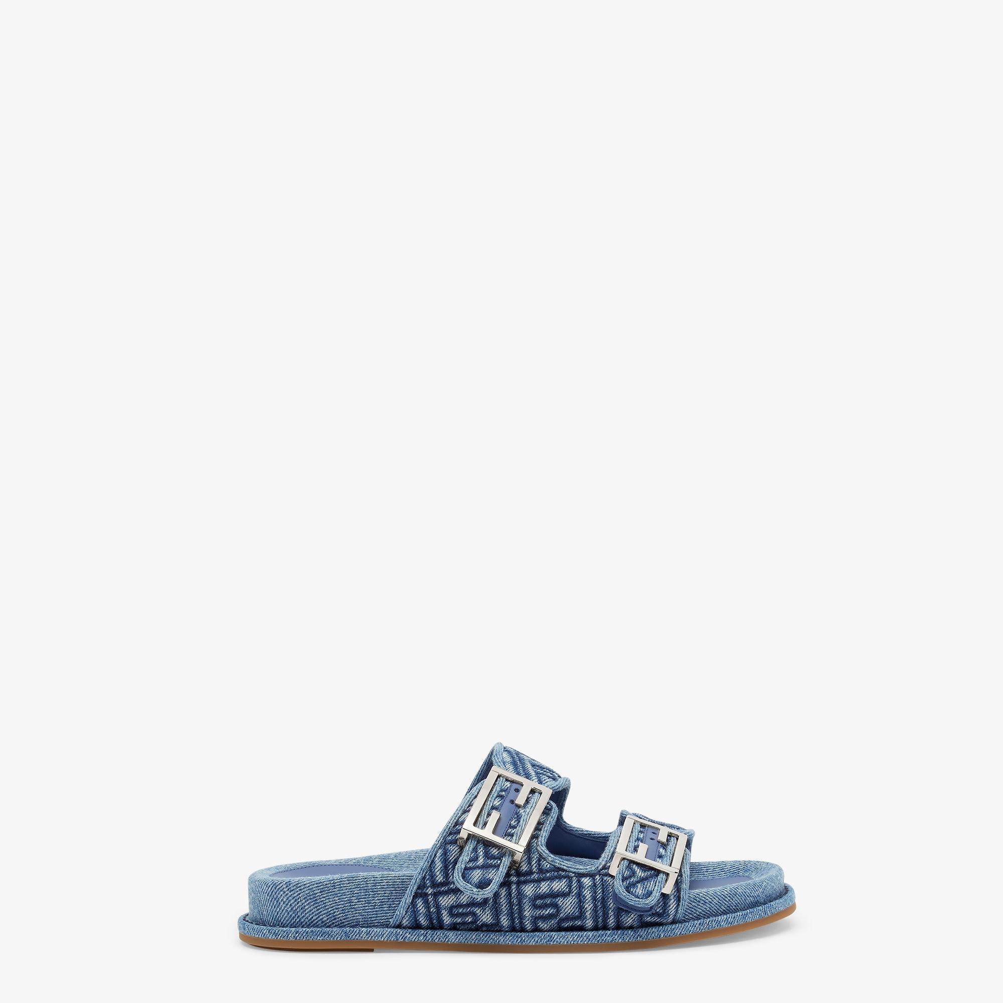 Fendi FeelBlue denim slides Product Image