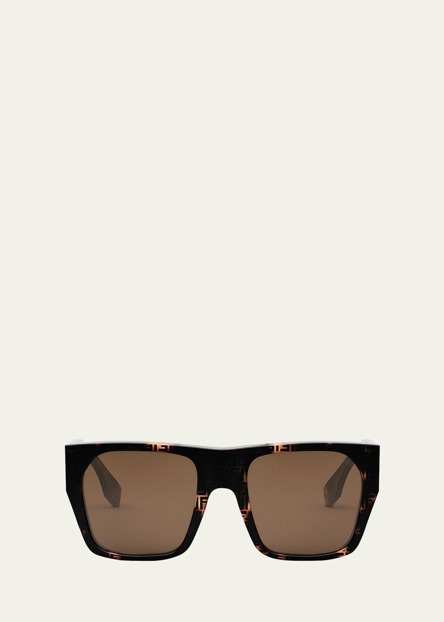 Baguette Acetate Round Sunglasses Product Image