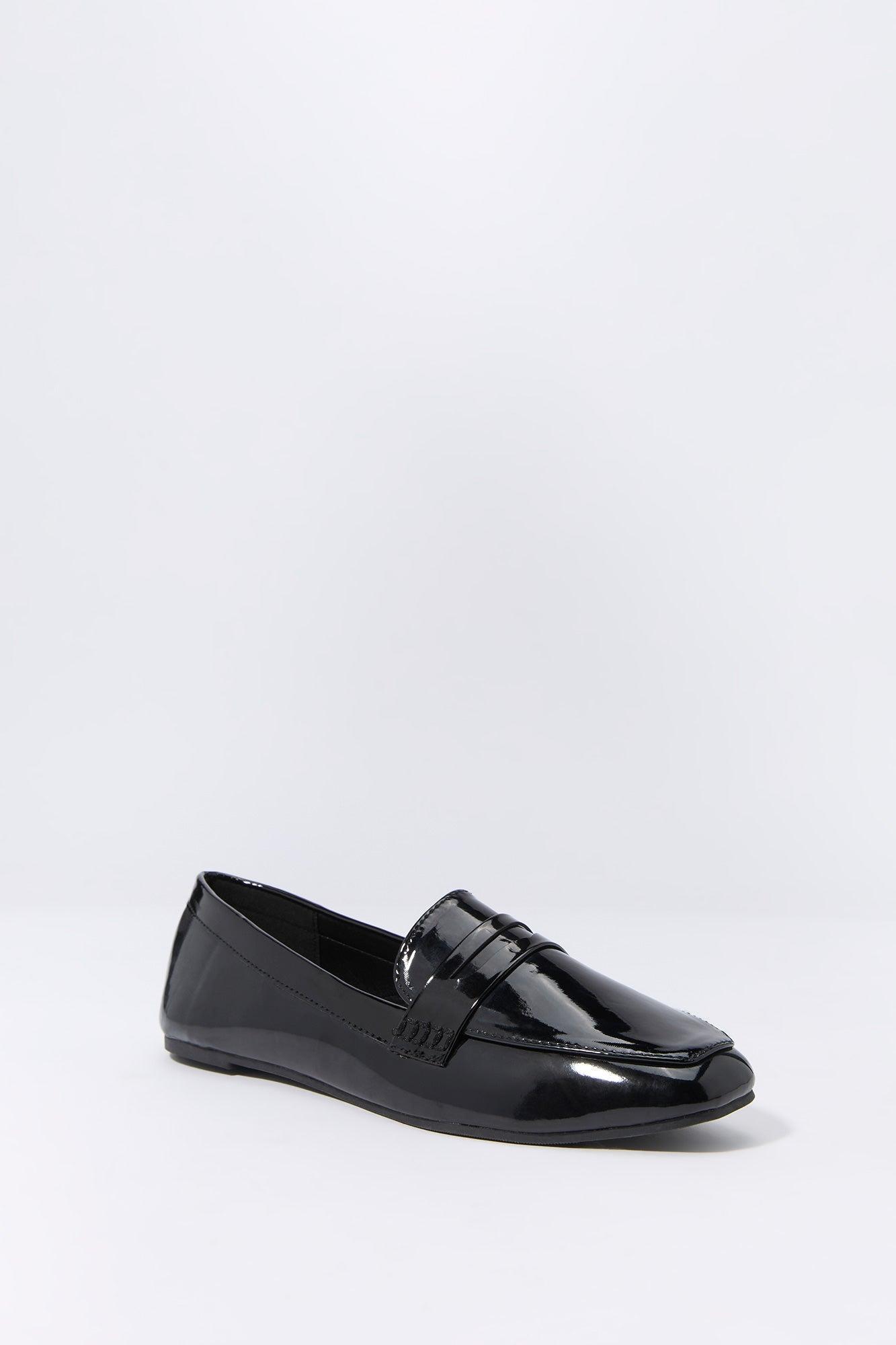 Faux Patent Leather Penny Loafer Female Product Image