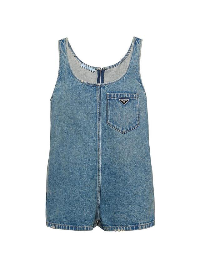 Womens Denim Playsuit Product Image