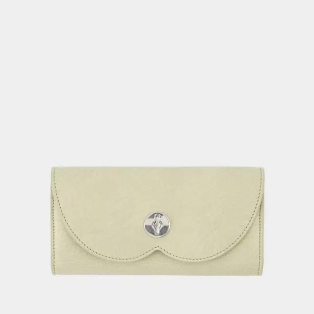 BURBERRY Chess Long Wallet -  - Leather - Beige Product Image