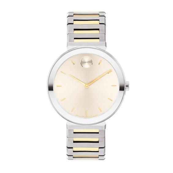 Ladies' Movado Bold Horizon Gold-Tone IP Watch with Beige Dial (Model: 3601088) Product Image