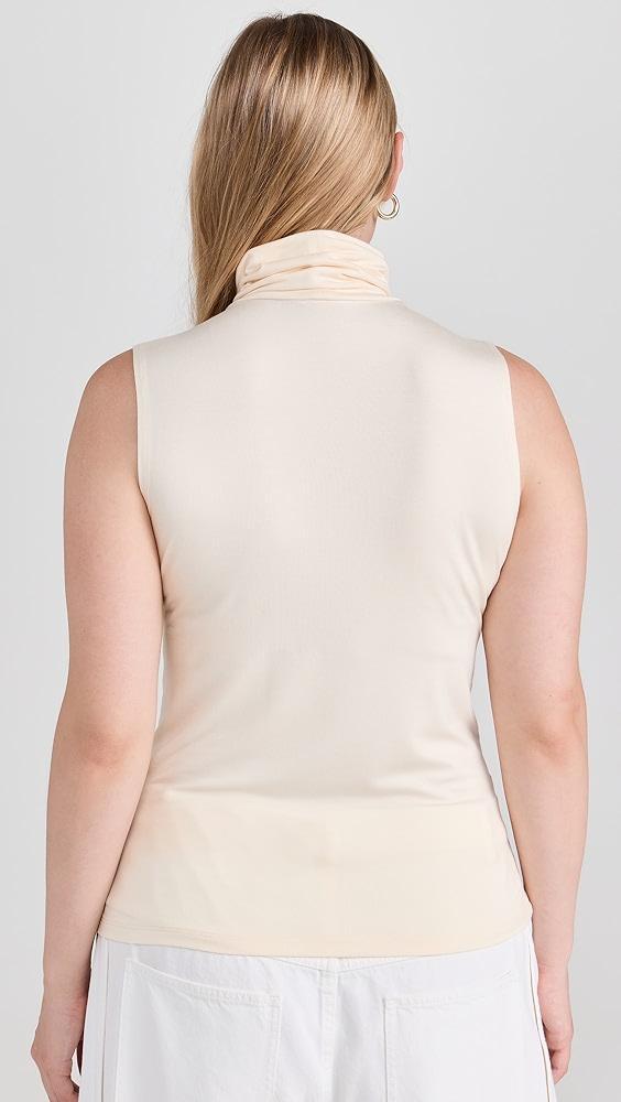 L'AGENCE Ceci Sleeveless Turtleneck Tee | Shopbop Product Image