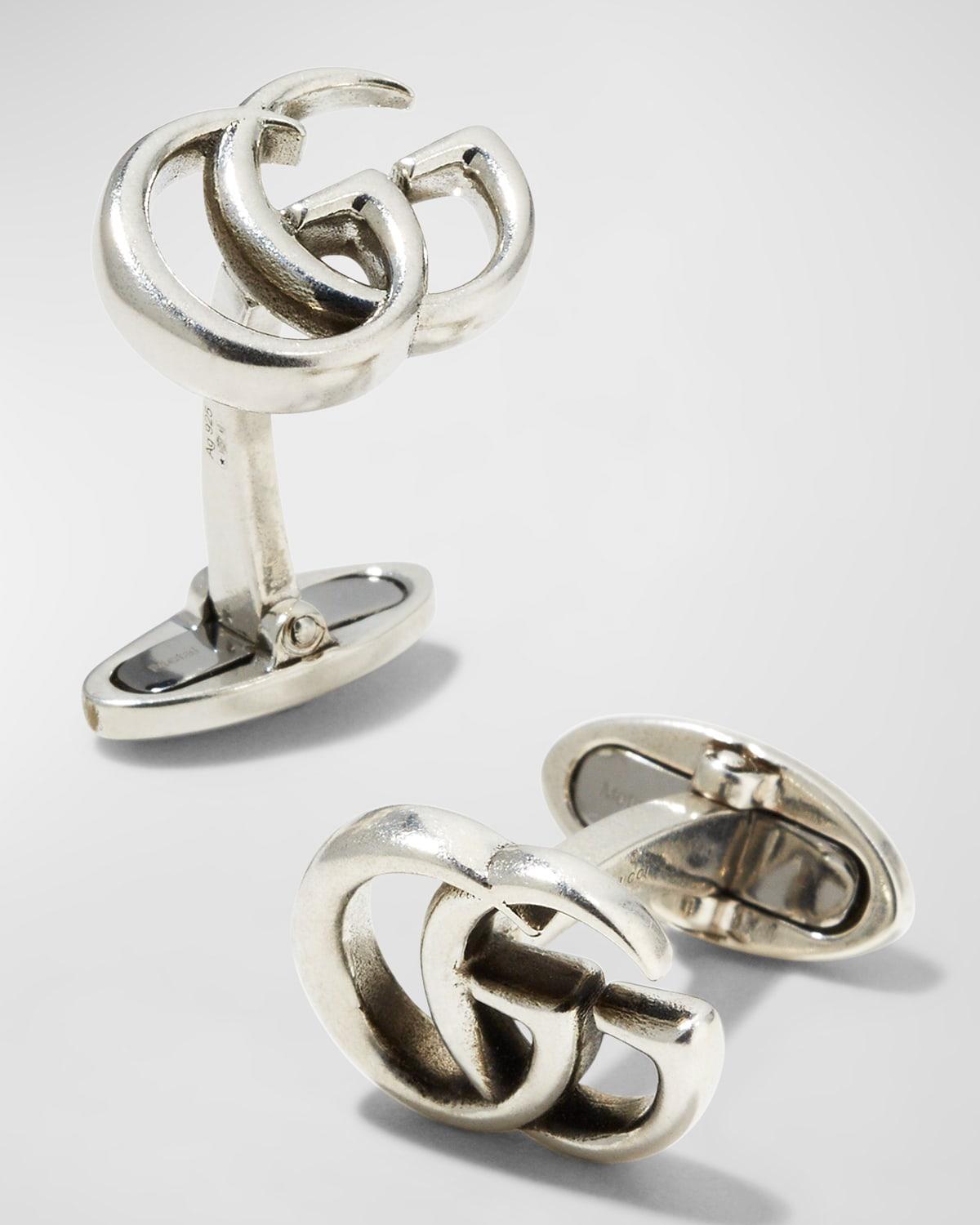 Mens Marmont GG Aged Silver Cufflinks Product Image