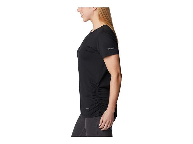 Columbia Leslie Falls Short Sleeve (Black) Women's Clothing Product Image