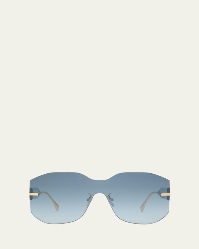 FENDI Womens Fendigraphy Geometric Gradient 99mm Shield Sunglasses Product Image