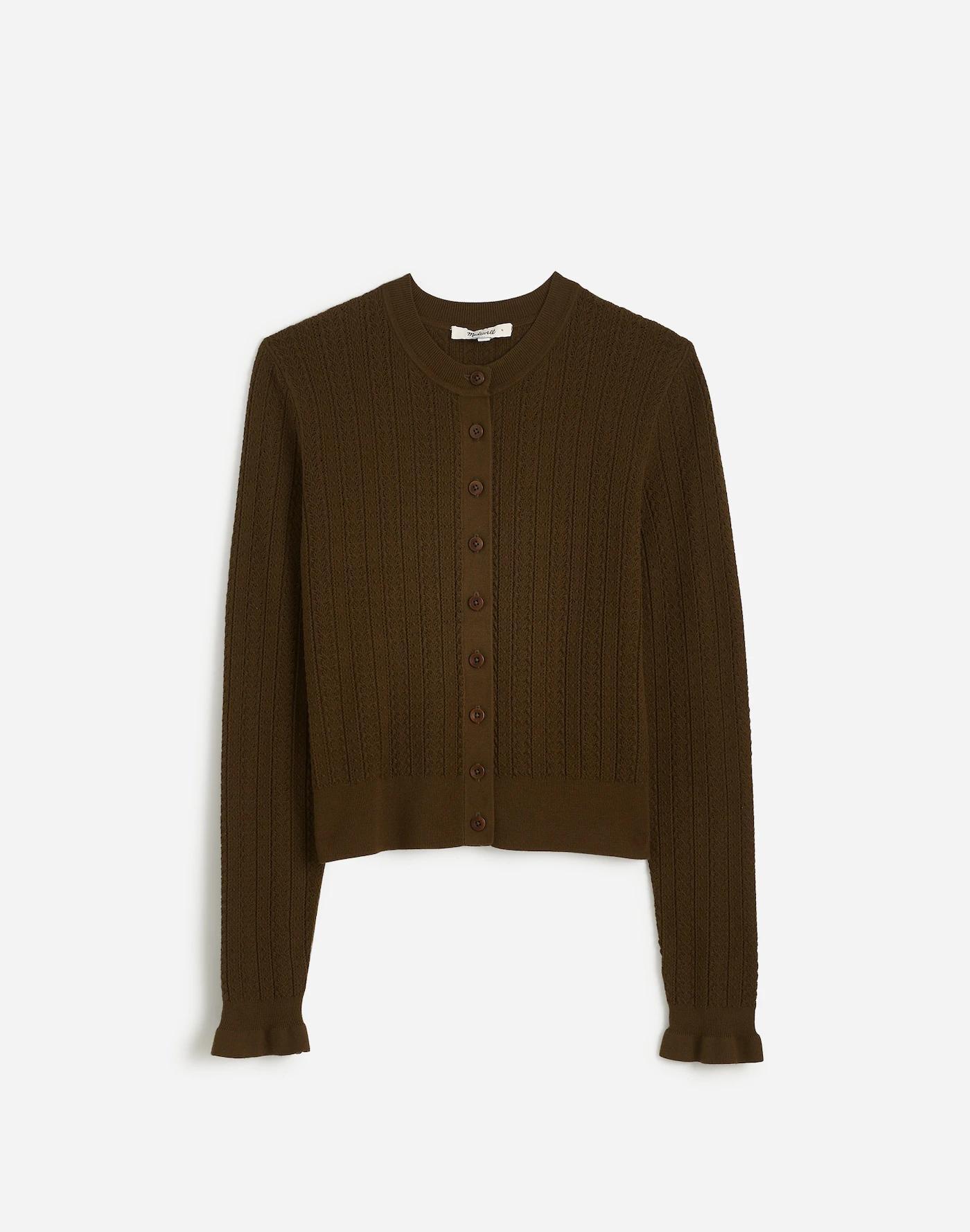 The Signature Open-Knit Cardigan Product Image