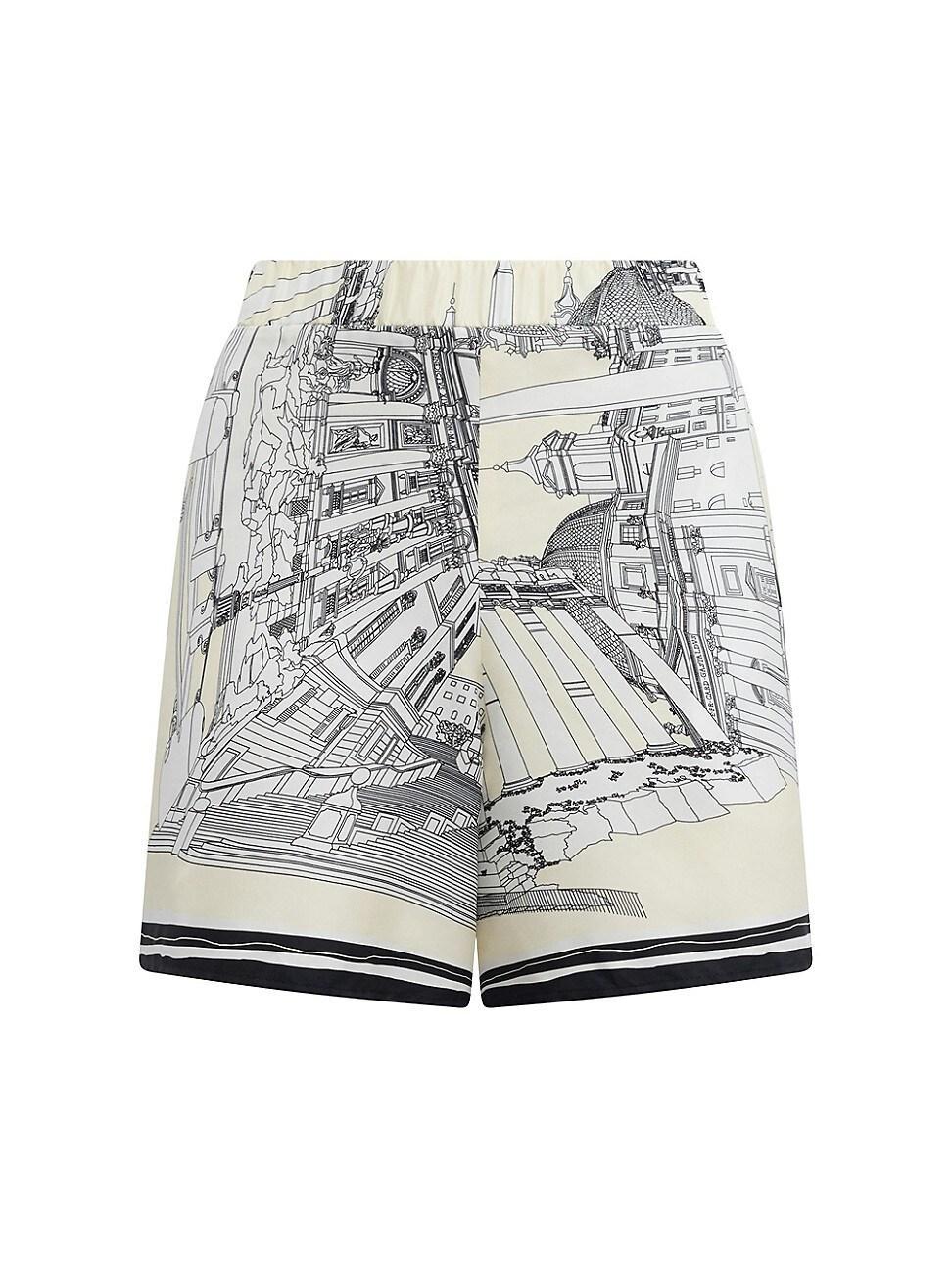 Womens Juvia Rome Print Shorts Product Image