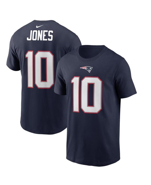 Mens Nike Mac Jones Navy New England Patriots 2021 Nfl Draft First Round Pick Player Name & Number T-shirt Product Image