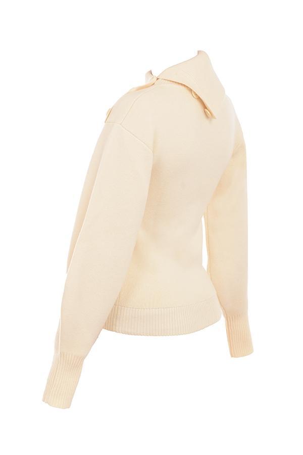 Adelita Cream Cashmere Blend Sweater - SALE Product Image