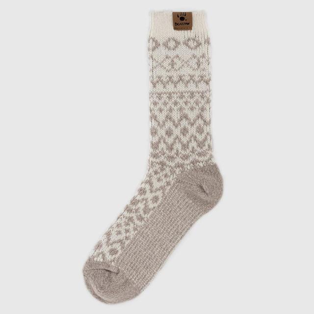 Bearpaw Womens Fair Isle Pucker Textured Boot Socks 5-10 Product Image