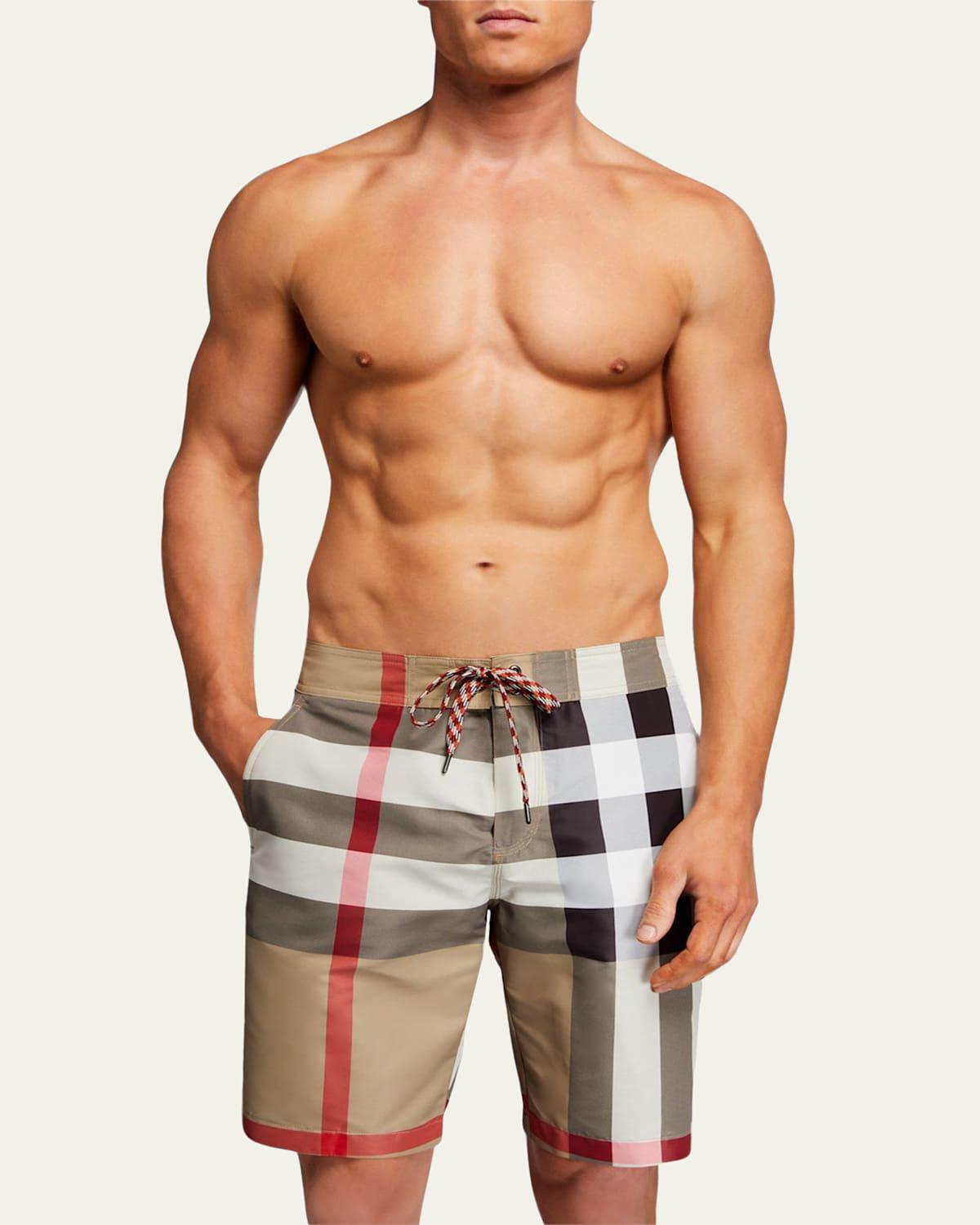 burberry Breton Check Swim Trunks Product Image