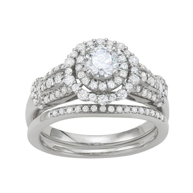 Simply Vera Vera Wang 14k White Gold 1 1/6 Carat T.W. Diamond Engagement Ring, Womens Product Image