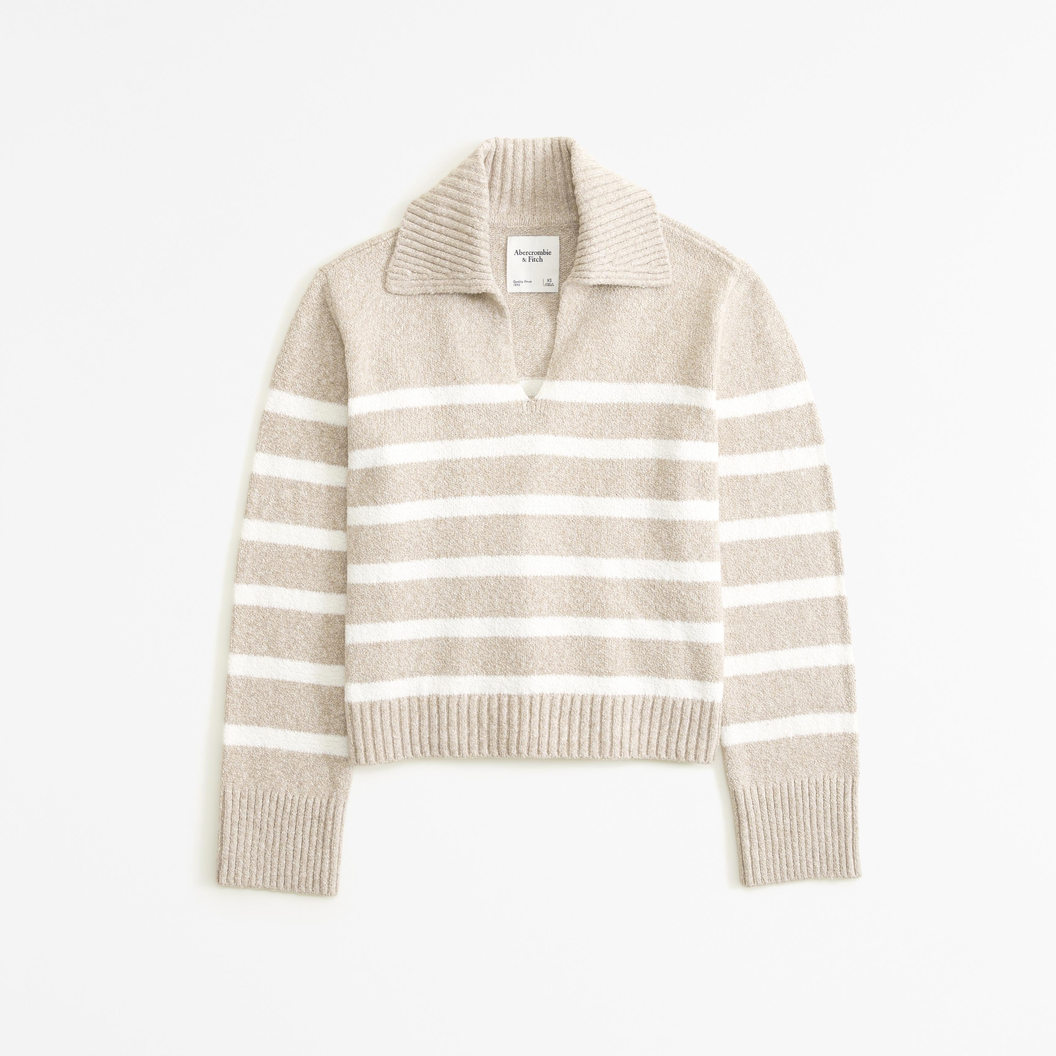 Textural Notch-Neck Sweater Product Image