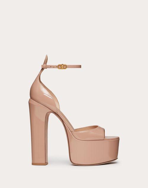 VALENTINO GARAVANI TAN-GO PATENT LEATHER PLATFORM SANDAL 155MM Product Image