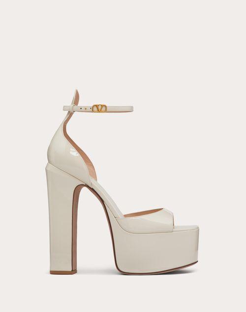 VALENTINO GARAVANI TAN-GO PATENT LEATHER PLATFORM SANDAL 155MM Product Image