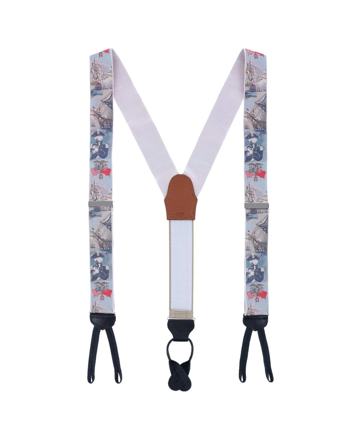 Trafalgar Mens Limited Edition The Commander Woven Silk Formal End Suspenders Product Image