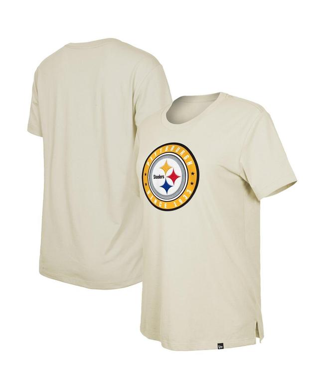 Womens New Era Cream Pittsburgh Steelers 2023 Nfl Draft T-shirt Product Image