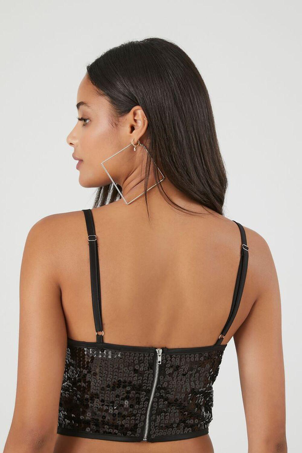 Sequin Bustier Cropped Cami | Forever 21 Product Image