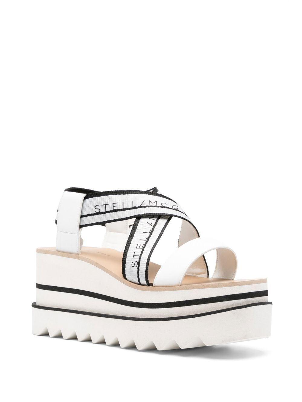 Sneak-elyse 80mm Platform Sandals In White Product Image